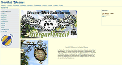 Desktop Screenshot of gasthof-wasner.de